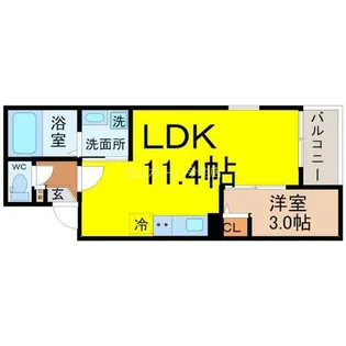 JACK SUNAKUCHIⅡ【1階】の間取り