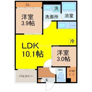 REGALEST東海通【3階】の間取り
