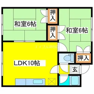 KYハイツ【2号室】の間取り