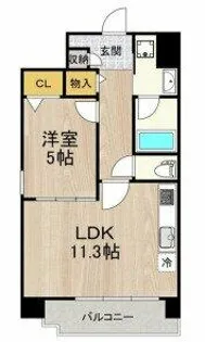 海老江サンライズ【601号室】の間取り