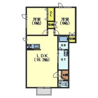 メゾンドフラッシュⅡ【2階】の間取り