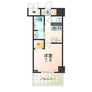 大阪府大阪市西淀川区野里2丁目【マンション】の間取り