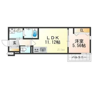 KTIレジデンス淀【1階】の間取り