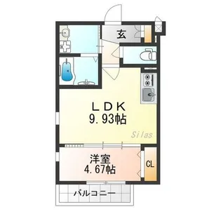 KTIレジデンス淀【2階】の間取り