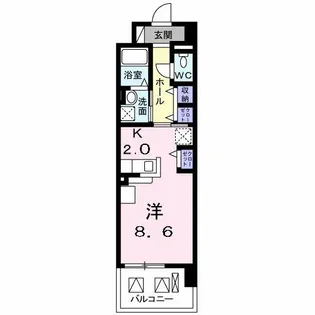 ルミナス上新庄【3階】の間取り
