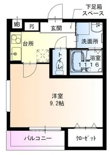フジパレス池田天神EAST【1階】の間取り
