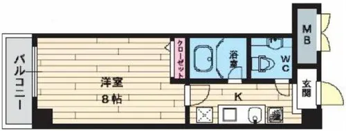 Gran Pino 立売堀【3階】の間取り