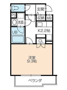 ラ・カゼッタ【3階】の間取り