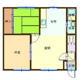 北海道札幌市中央区南十七条西17丁目【アパート】の間取り