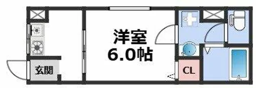 大宝 上本町ロイヤルハイツ【1階】の間取り