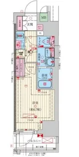 ファーストフィオーレ難波南アルマ【6階】の間取り