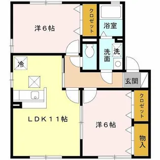 ハレアカラA棟【1階】の間取り