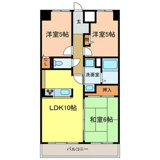 ウエストコート【1階】の間取り