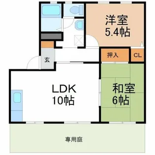 Maison de Moer AB【B102号室】の間取り