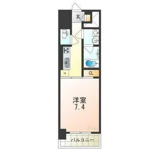 アルモニー中もず【8階】の間取り