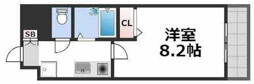 ウィンヒルズ難波西【4階】の間取り