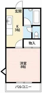 ブローニィ山本B【1階】の間取り