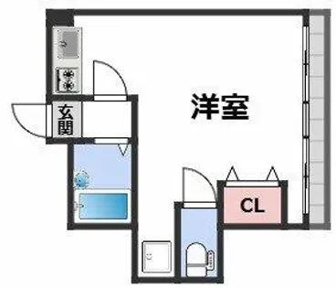 湊町ビル【6階】の間取り