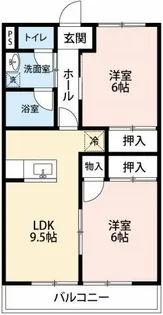 シャインハイム池端【403号室】の間取り