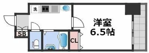 エステムコート難波サウスプレイスⅡレフィーナ【9階】の間取り