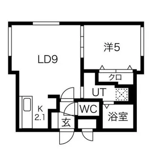 セレナーデ北円山【2階】の間取り