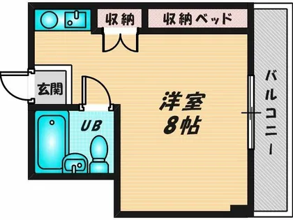 グローリア高井田【6階】の間取り