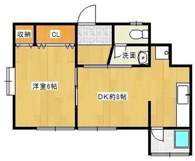 みれの木荘【101号室】の間取り