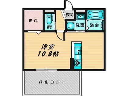 ルーエⅠ【1階】の間取り