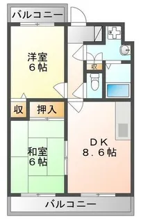 ユートピア中野Ⅰ【3階】の間取り