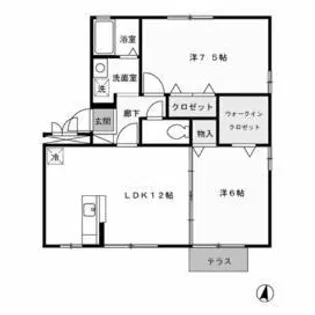 エターナル華【1階】の間取り