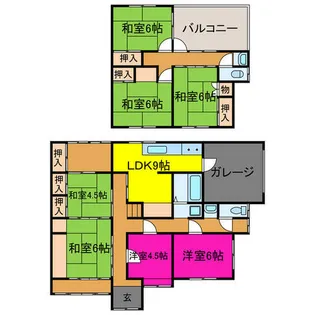 兵庫県たつの市新宮町新宮【一戸建】の間取り