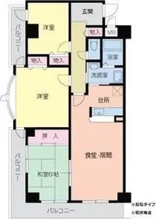 メゾンクリサンテーム【2階】の間取り