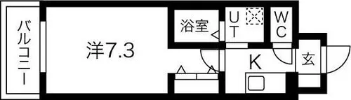 アーバンパーク田辺【5階】の間取り
