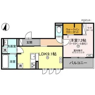 兵庫県神戸市中央区熊内町3丁目【アパート】の間取り