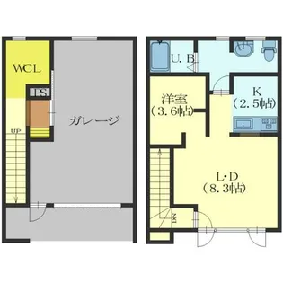 BASE G【1階】の間取り