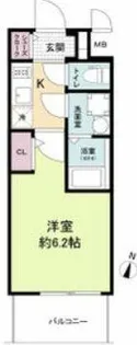 エスリードレジデンス大阪福島シティウエスト【8階】の間取り