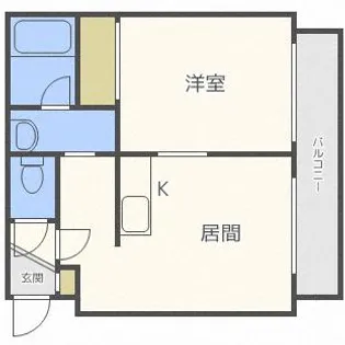 ブランノワール厚別中央【3階】の間取り