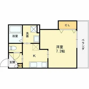 クレアール西今川【2階】の間取り