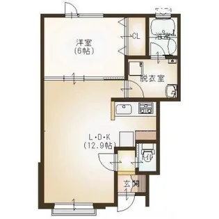 CS TOKURA【103号室】の間取り