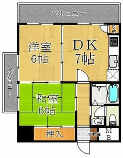 今里西青山ビル【301号室】の間取り