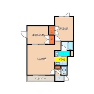 めぞん参番館【302号室】の間取り