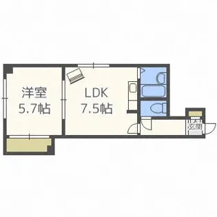 セレーナ南郷【301号室】の間取り