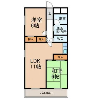 寿ゞやマンション小牧 401号室【4階】の間取り