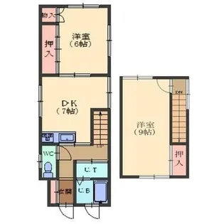 北海道函館市中道1丁目【一戸建】の間取り