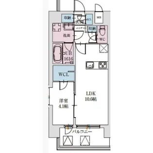 LA GRACE SENBAYASHI【301号室】の間取り