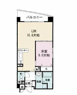ビラージュプラム【6階】の間取り