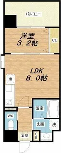 ビガーポリス486与力町公園Ⅱ【12階】の間取り