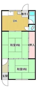 堀井荘【1-7号室】の間取り