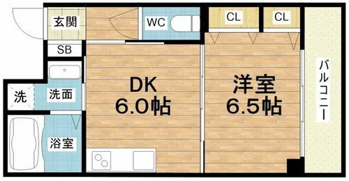 RIVER FORD中之島【7階】の間取り