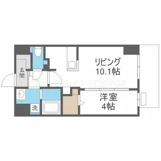 ミラージュパレス天王寺堀越町【2階】の間取り